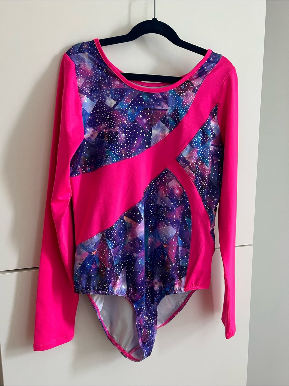Danskin Now Geo Galaxy Dance Gymnastics Long Sleeve Leotard - XXL